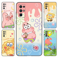 Cute S-SpongeBob Black Phone Case For Honor 70 90 200 Magic 4 5 6 Lite X5 X6A Plus X6 X6S X7A X7B X8 X8A X8B X9 4G X9A X9B 5G