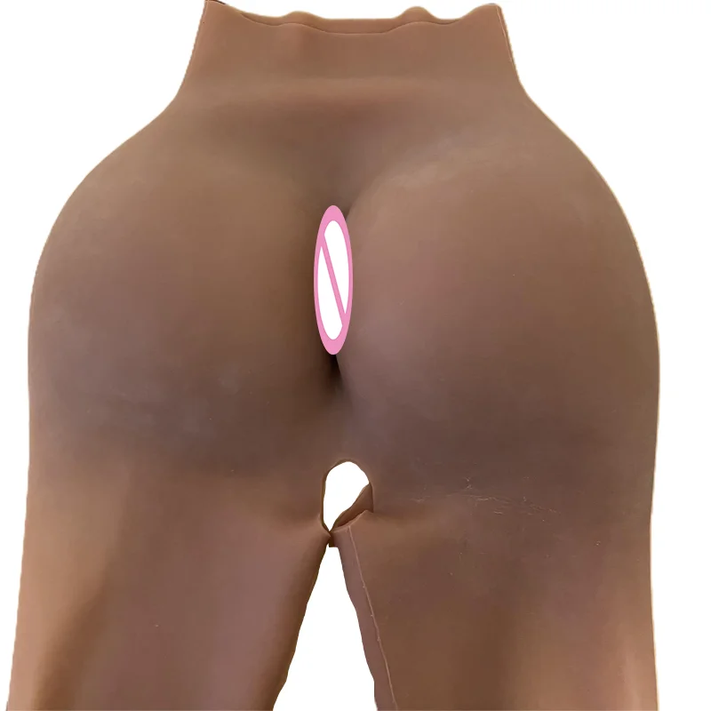 Large Size Long Length Silicone Realistic Enhanced Shapewear Butt Lift Pants Buttocks Hip Enhancer Panties for African Women