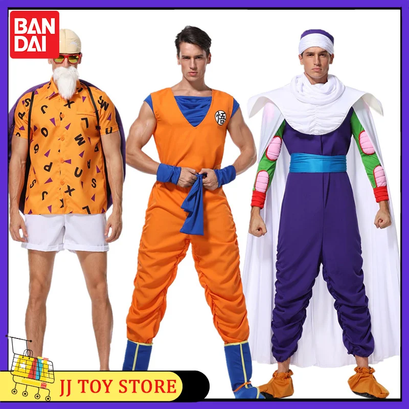 Anime Dragon Ball Cartoon Figure Summer Spring Master Roshi Cosplay Costume Son Goku Role Play Dress Jumpsuits Halloween Gifts