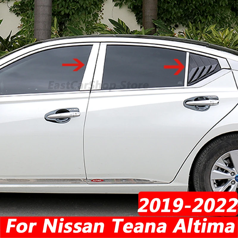 

For Nissan Teana Altima J34 L34 Car Stainless Steel Middle Central Column Window B C Pillar Sticker Cover 2019 2020 2021 2022