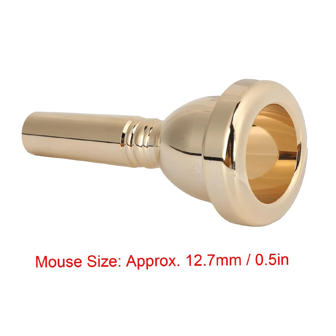 SLADE Bach 12.7mm Tenor Trombone Mouthpiece Golden Brass 5G Mouth Brass Musical Instrument Replacement Part