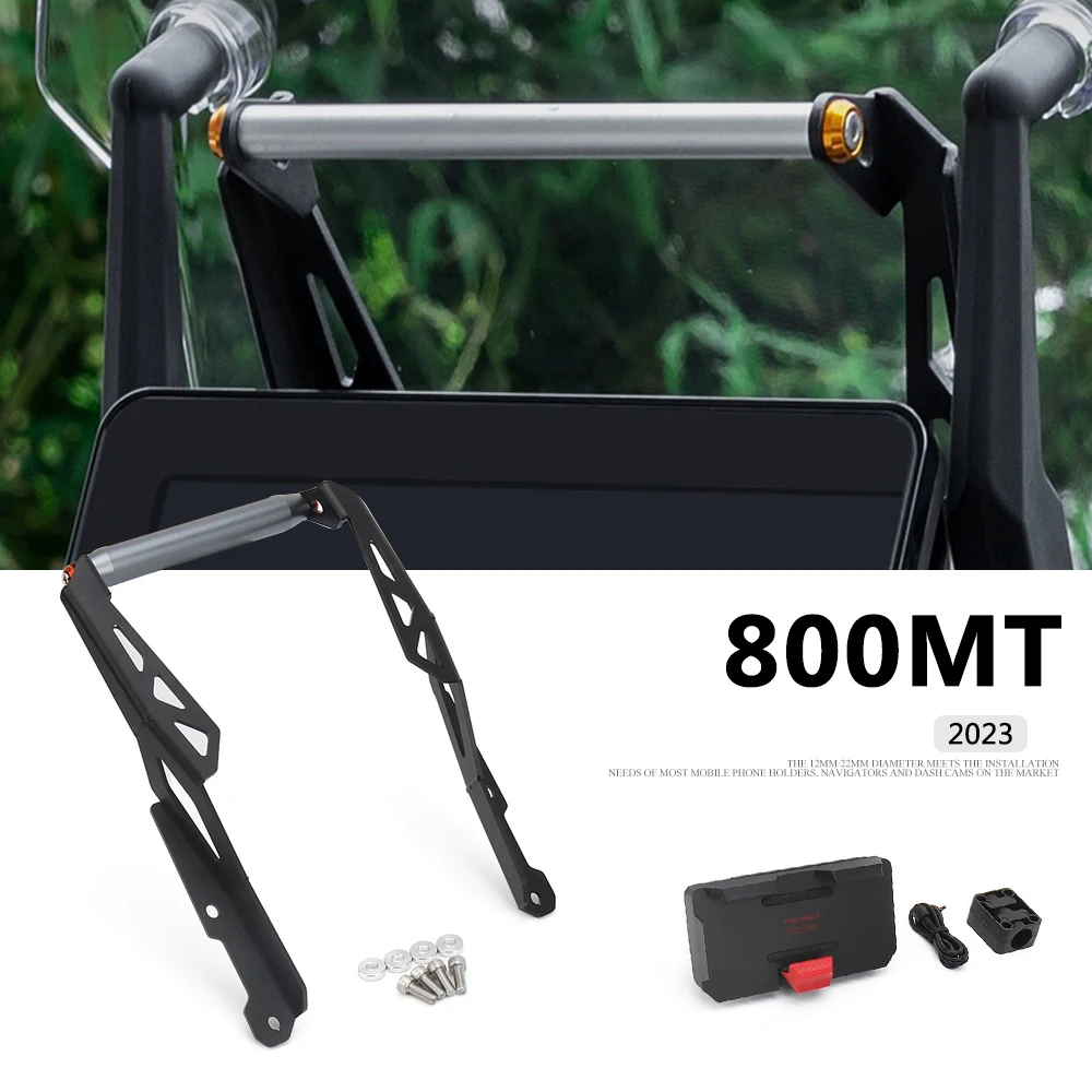 New Motorcycle Accessories GPS Mount Phone Holder Navigation Bracket Fit For CF MOTO CFMOTO 800MT 800mt 800 MT 2023