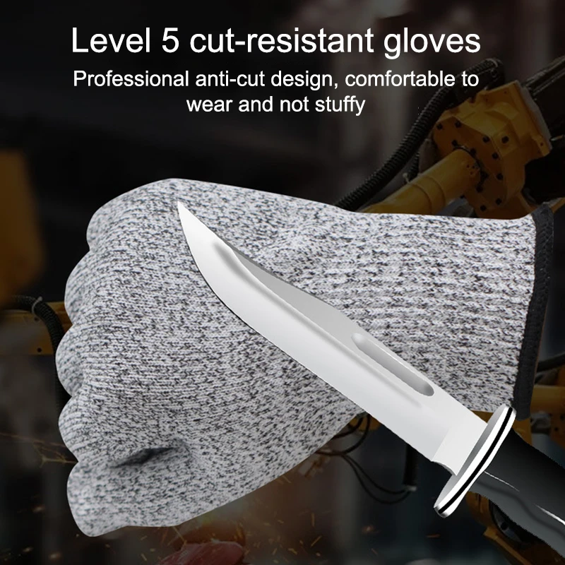 Security Protection Anti-Cut Gloves Cut Proof Stab Resistant Stainless Steel Wire Metal Mesh Butcher Cut-Resistant Work Gloves