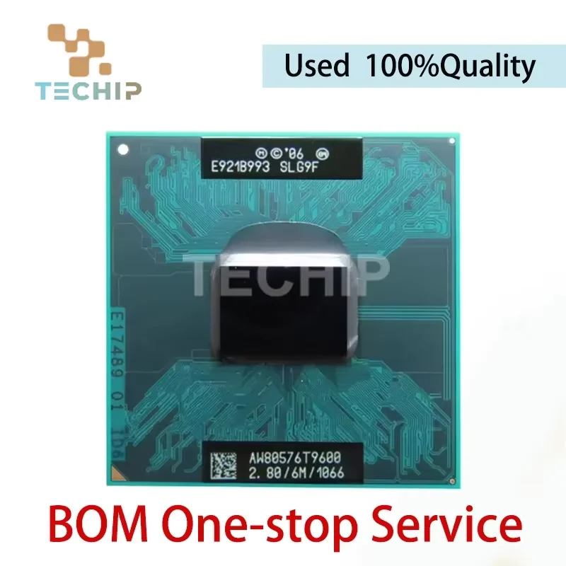 Free Shipping  CPU laptop Core 2 Duo T9600 CPU 6M Cache/2.8GHz/1066/Dual-Core Socket 479 processor GM45 PM45