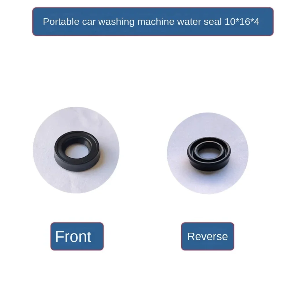 Aksesori kepala pompa mesin cuci mobil portabel, segel air segel minyak 10*16*4 panjang katup cek perbaikan