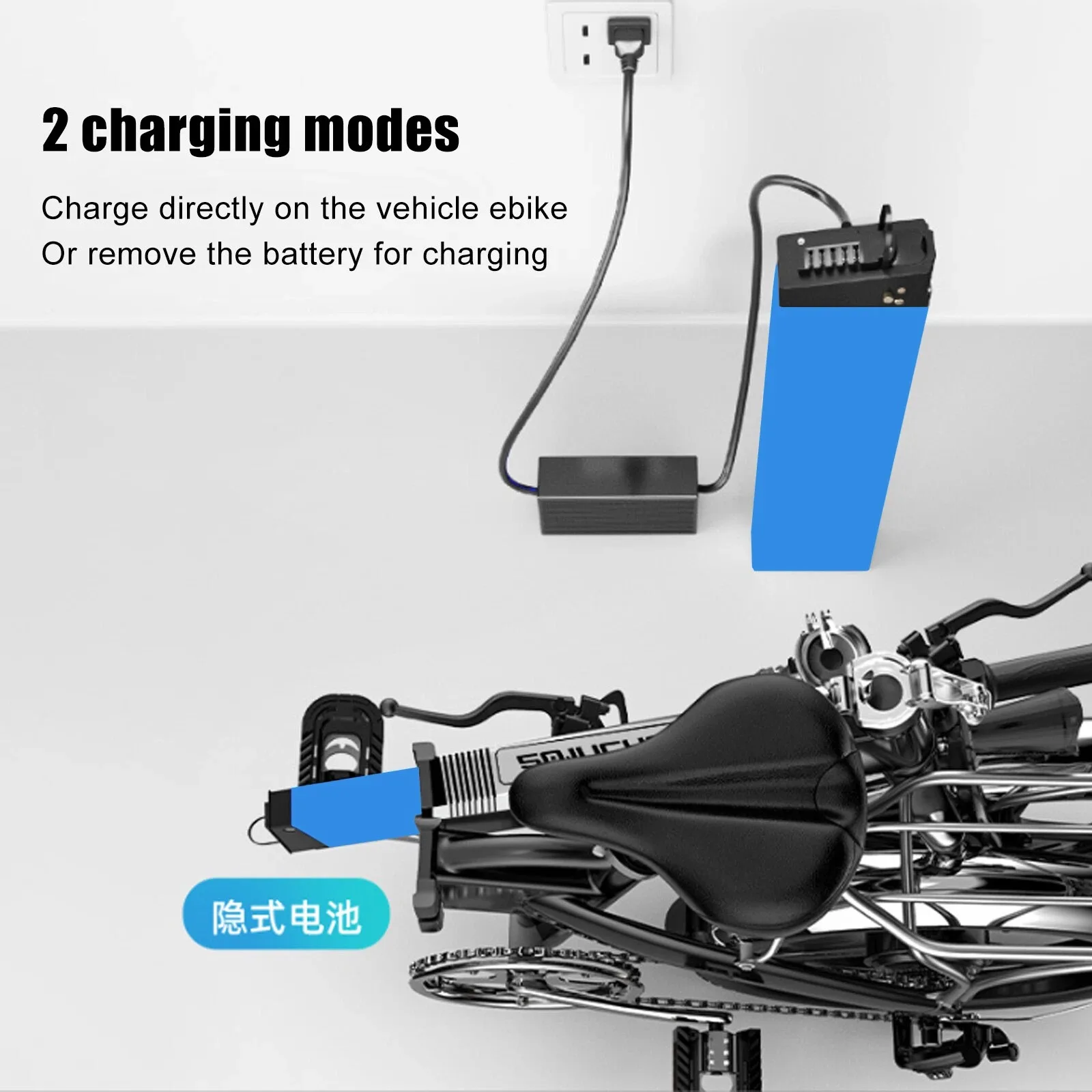 Replacement Battery 48V/52V 17Ah-10.5Ah for New Engwe EP-2 Pro Engine Pro Upgraded, MATE X Bike DCH-009