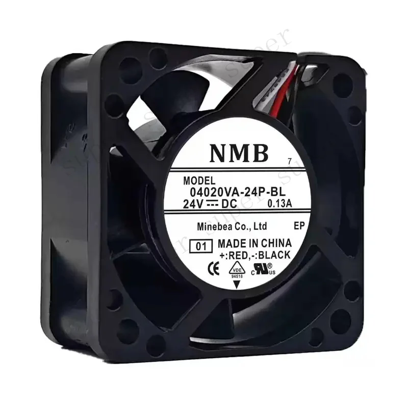 SLIDER 04020VA-24P-BL DC 24V 0.13A 4020 Brushless Cooling Fan, 40x40x20mm 3-Wire Mini Inverter 3D Printer Axial Fan