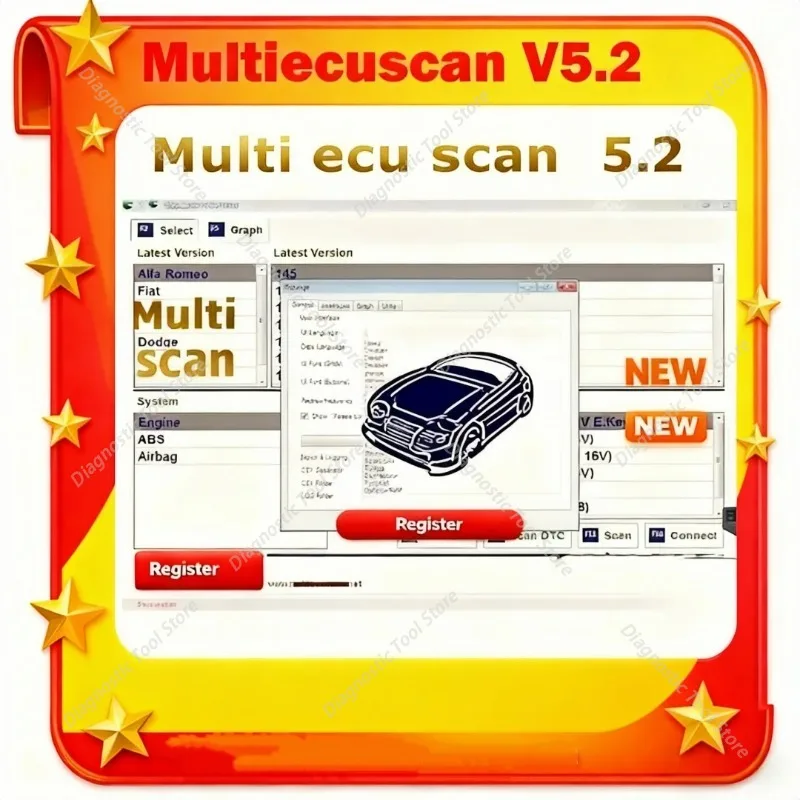 

Новейшая версия Multiecuscan 5.2 2025 для программного обеспечения Fiat, Multiecuscan V5.2 для сканеров Fiat/Chrysler/Dodge/Jeep/Suzuki