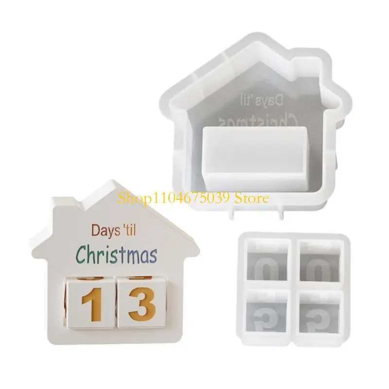 

5asd Multiple Size Countdown Silicone Molds for Home Decoration and Gifts Crafting