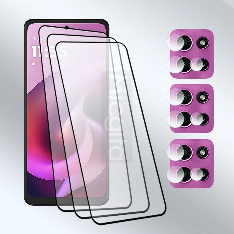 واقي شاشة من الزجاج المقسى لهاتف موتورولا موتو جي 2026 9H مضاد للخدش غراء كامل فيلم أمامي + طبقة عدسة من الألياف الناعمة #1