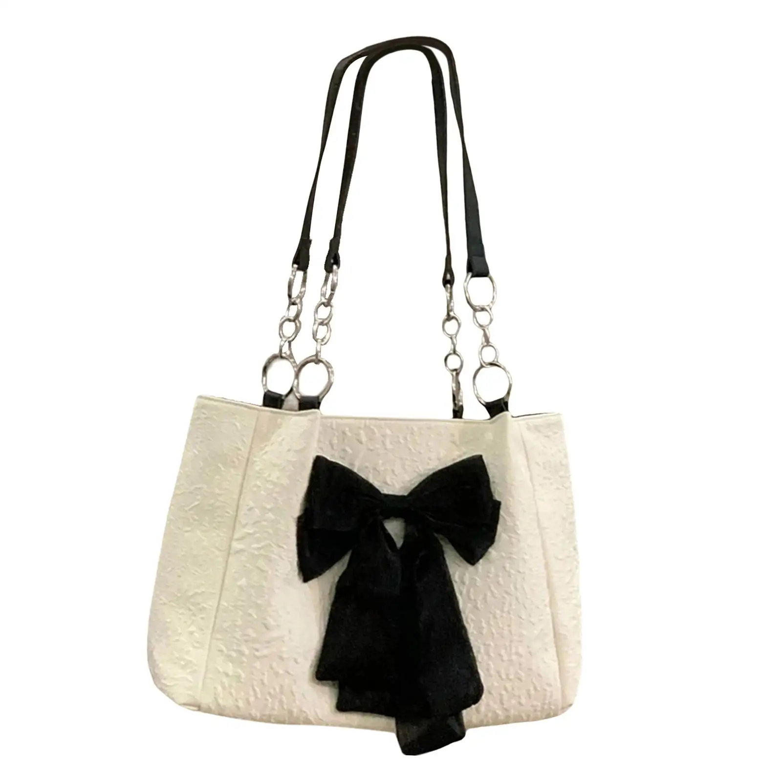 Women Shoulder Bag Totes Satchel Casual Bow Tie Holiday Canvas Bag Hobo