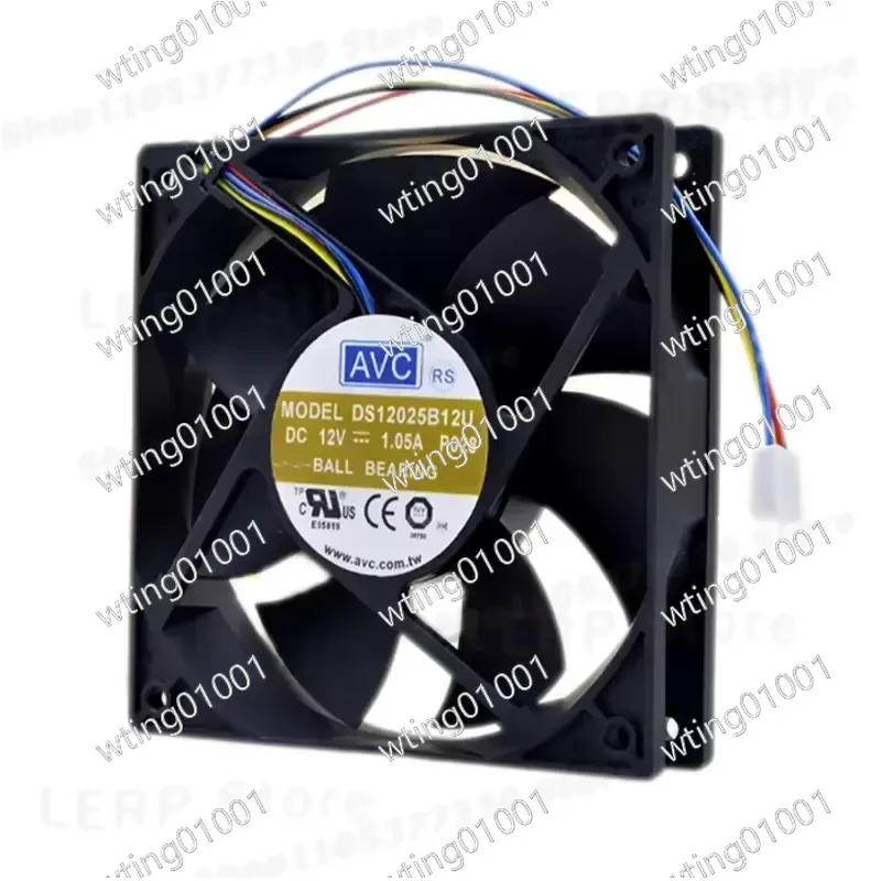 for DS12025B12U 120mm 12V 1.05A 4Pin PWM Smart Control Cooling Fan High Performance Quiet Operation Efficient Heat