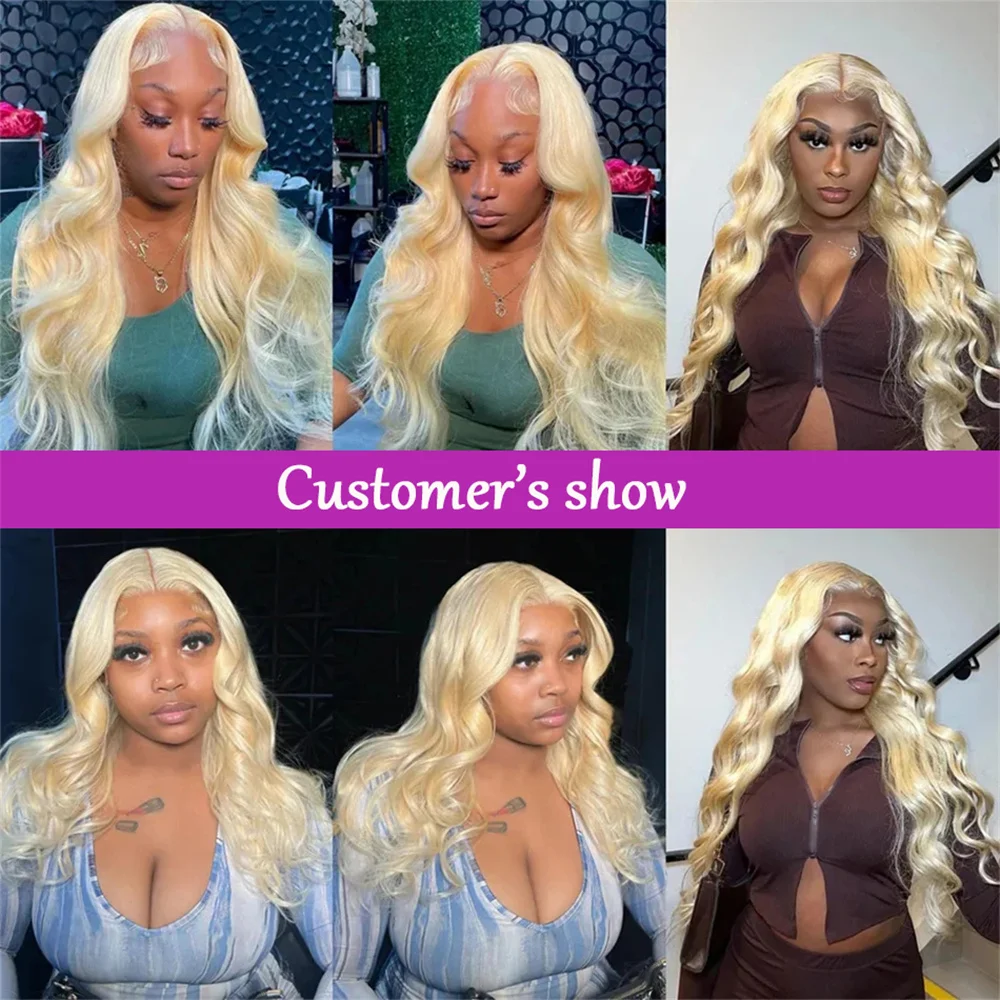 Blonde Lace Front Pruik Human Hair 613 Lace Frontale Pruik 13X6 Body Wave Honingblond Transparant Kant Front Gekleurde Pruiken Voor Vrouwen