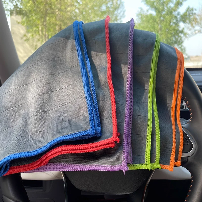 Paño de limpieza de fibra de carbono sin pelusa, pulido de ventanas de vidrio, sin rayas, milagro, trapo fácil de limpiar, reutilizable para platos de cocina
