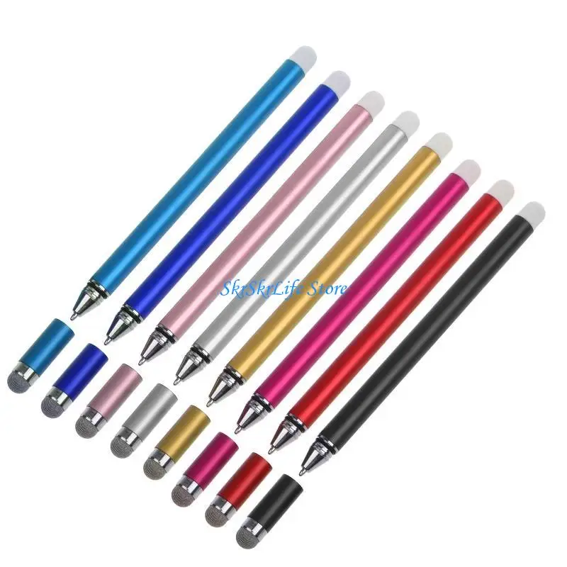 

E65E Универсальный емкостный стилус Pen 2 в 1 для сенсорных ручек для всех сотовых телефонов
