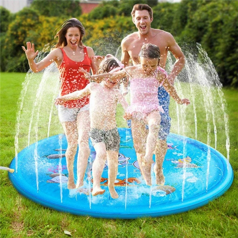 Esteira inflável Water Spray para crianças, jogar água, jogo de praia, brinquedo ao ar livre, gramado, piscina, brinquedos infantis, verão, 100 cm,