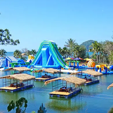 Customized New Design Crazy Pool Inflatable Floating Water Park for Ocean
