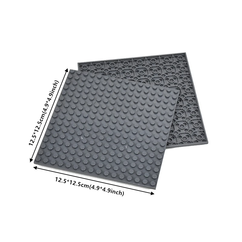 2 قطعة 16 × 16 لوحات أساسية مزدوجة الجوانب لبنات البناء، لوحات DIY لبناء مدينة MOC، لعبة تعليمية متوافقة للأطفال