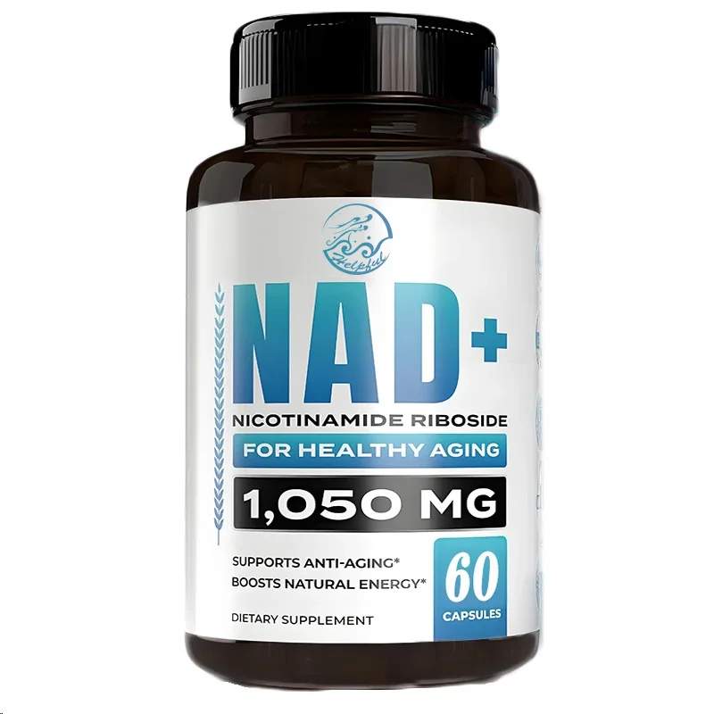 NAD supplement nicotinamide nucleoside containing trans resveratrol and TMG, supports cellular health,energy, and healthy aging