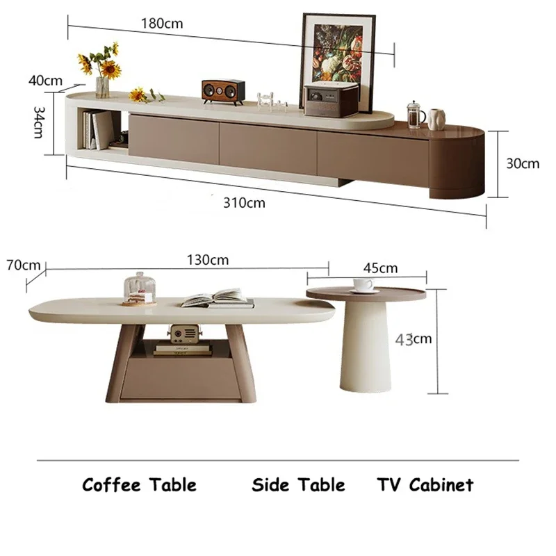 Mesa de centro de diseño nórdico de mediana edad, muebles estéticos, Mesa de salón, Mesa de comedor para el hogar, esquina, lujo moderno