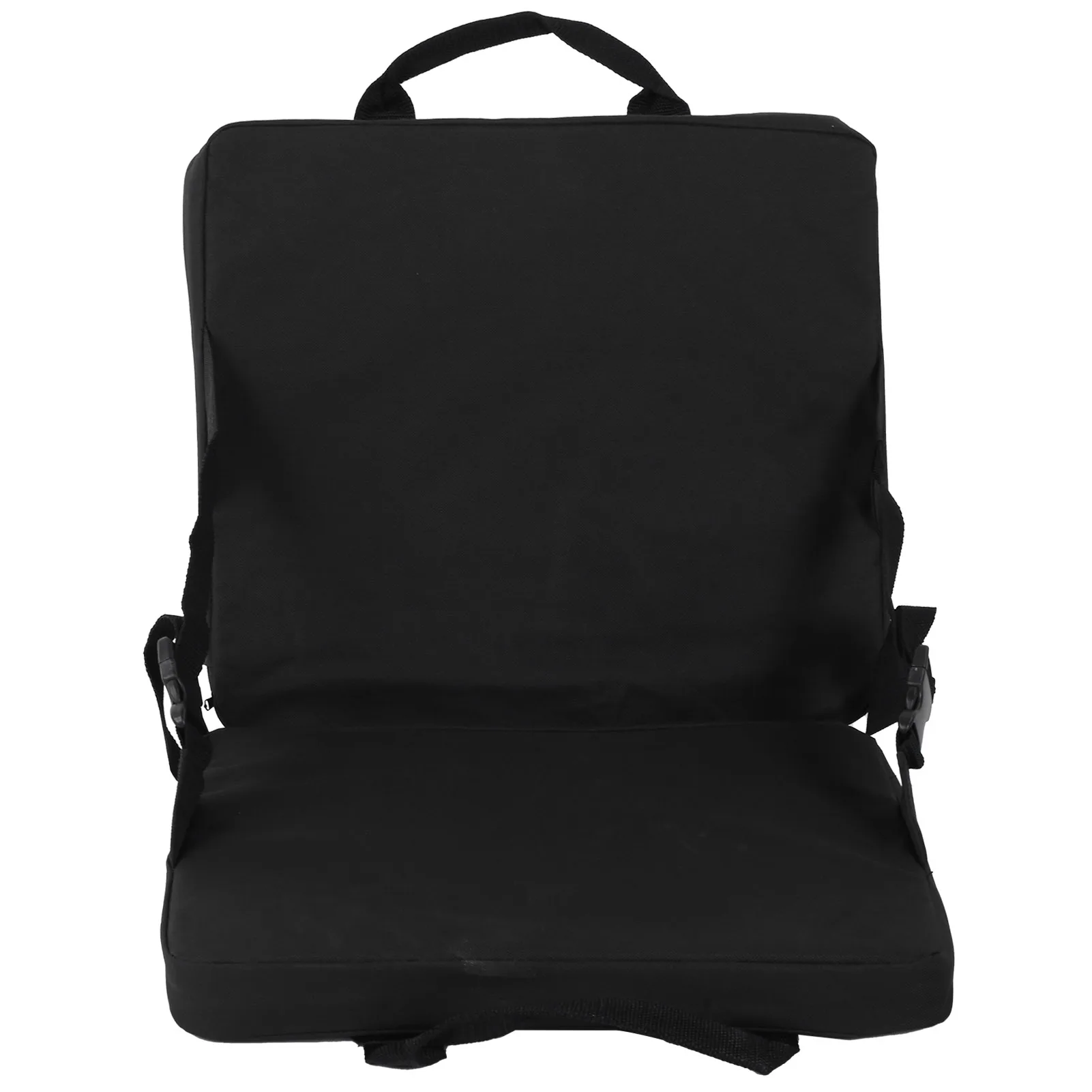 Folding Cushion Outdoor Portable Adjustable Camping Cushion Chair with Backrest Black Folding Seat Cushion Outdoor Chair