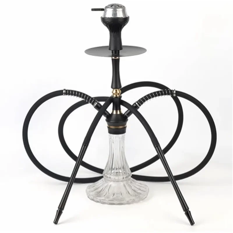 Arab shisha, medium double-tube aluminum alloy shisha, bar KTV nightclub shisha, full set
