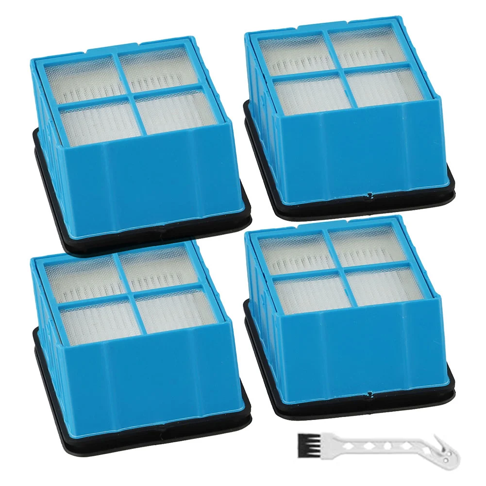 4pcs Filters For Bissell For CrossWave For OmniForce Edge 3999N/4000N/4017N/4076 Floor Scrubber Roller Brush Filters Accessories
