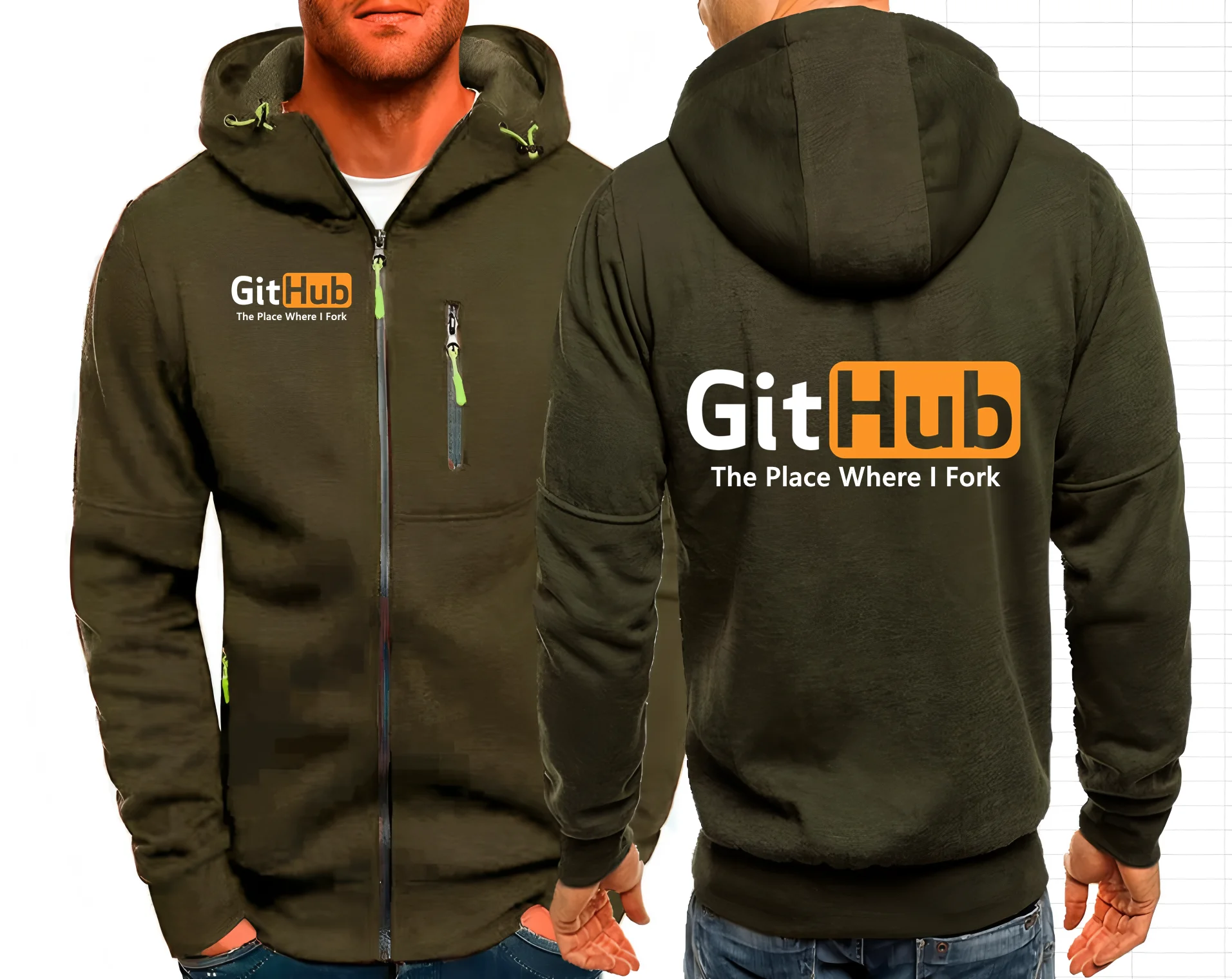 Github The Place Where I Fork برمجة ملابس الشارع الشهير للرجال مع قلنسوة بسحاب سترة بقلنسوة صلبة ملابس رجالية بغطاء للرأس في الهواء الطلق #6
