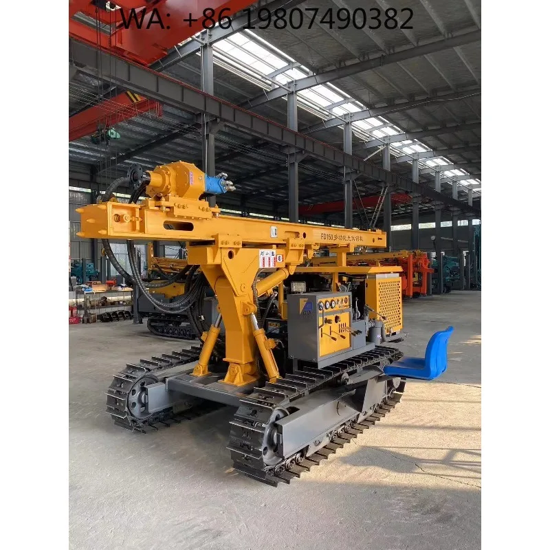 Multifunctional Blasting Mining Rig PV Pile Driver With Complete Engine Parts For Ore Mine Drilling Construction