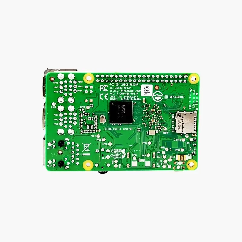 Pi 3 รุ่น B+ บอร์ด 3B Plus BCM2837B0 64 บิต 1.4GHz พร้อม 1GB LPDDR2 SDARM รองรับ WiFi และ Bluetooth