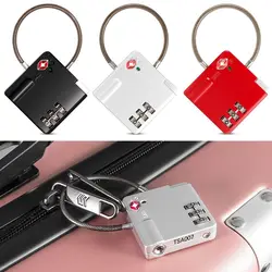 TSA Customs Wire Lock Security 3 Digit Mini Zinc Alloy Combination Travel Suitcase Luggage Bag Code Password Lock Padlock