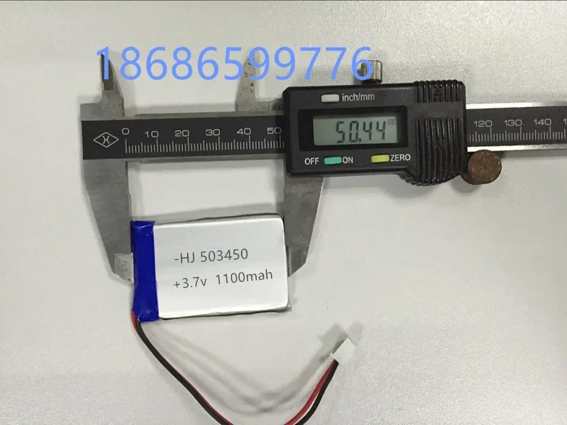 폴리머 리튬 배터리, 503450 1100mah, MP3 MP4 녹음기 충전식 리튬 이온 셀, 3.7V