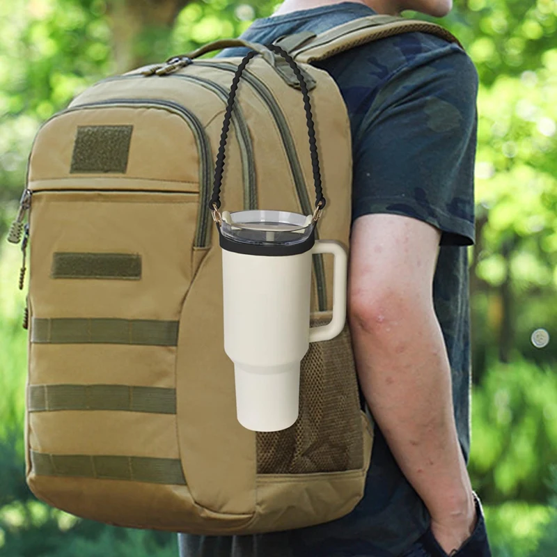 

Мягкий держатель для бутылки с водой, переноска на ремешке — подходит для большинства бутылок с водой на 8–40 унций, черный