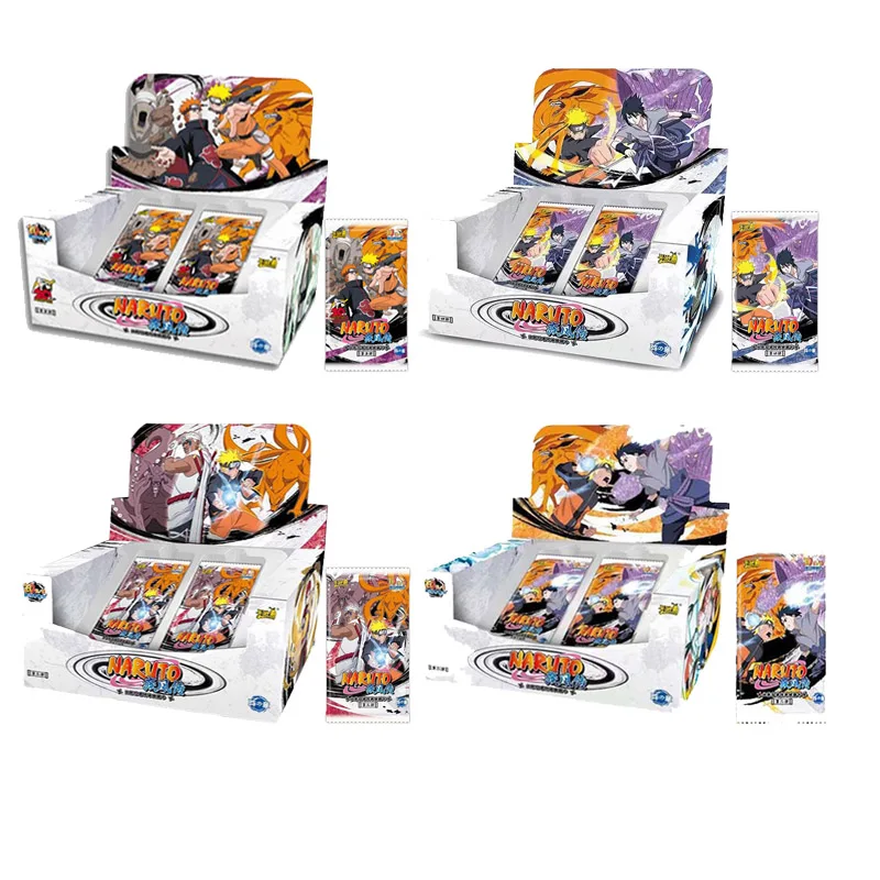 A Case T4 W5 Kayou Original Naruto Cards Collection Booster BOX Full Set Naruto Bronzing Inheritance Rare BP CR Collection Cards