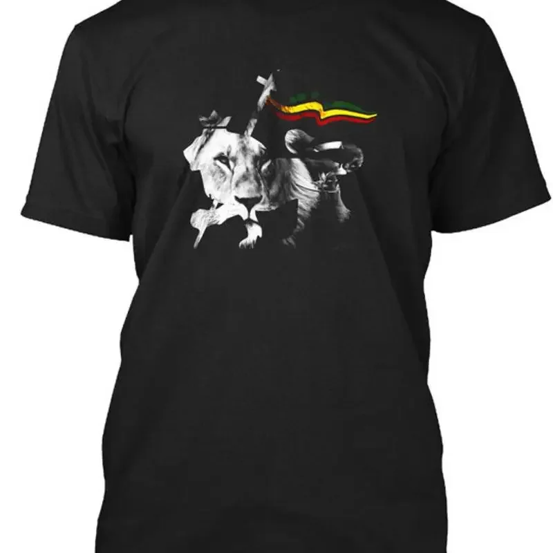 Lion Of Judah Rasta Reggae Roots Clothing TShirt Made in the USA Size S to 5XL