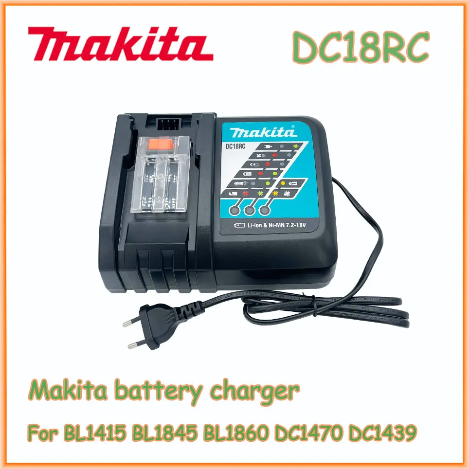 

Makita Original DC18RC Battery Charger Makita 3A 6A 14.4V 18V Bl1830 Bl1430 BL1860 BL1890 Tool Power Charger Usb 18VRC