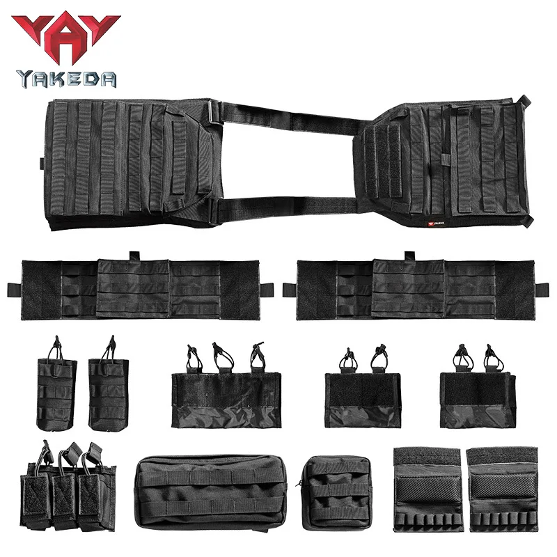 Imagem -06 - Yakeda-nylon Outdoor Tactical Hidratação Mochila Leve Sistema Molle Impermeável Mag Pouch Edc Bolsa Caça Camping Ciclismo