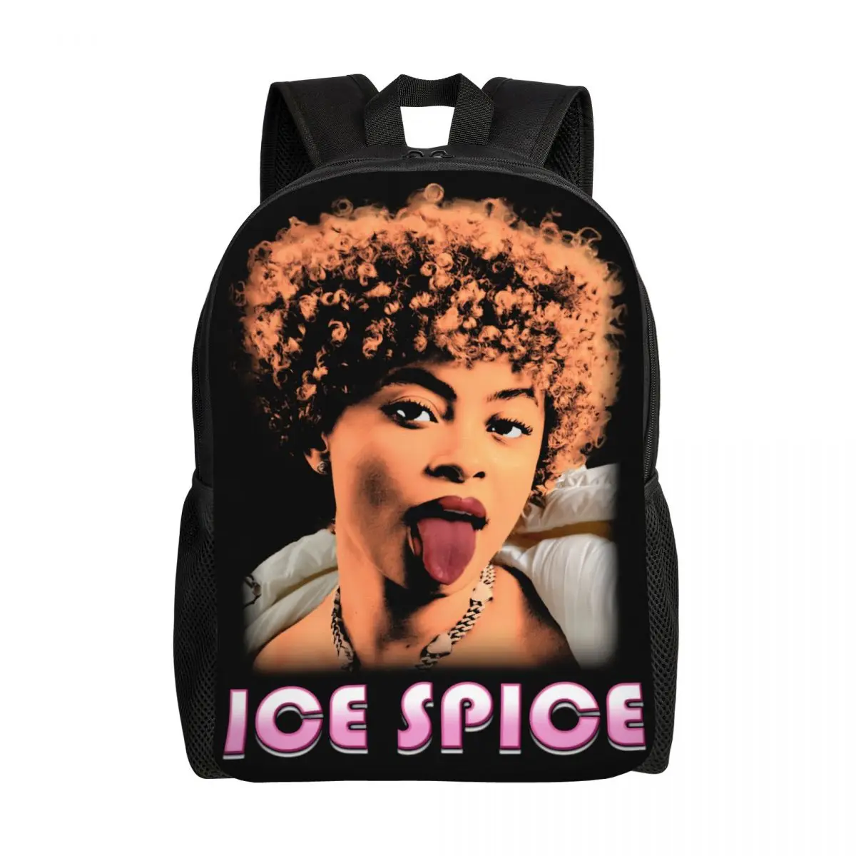 Custom Ice Spice Vintage Bootleg Hiphop Backpack for Girls Boys College School Travel Bags Men Women Bookbag Fits 15 Inch Laptop