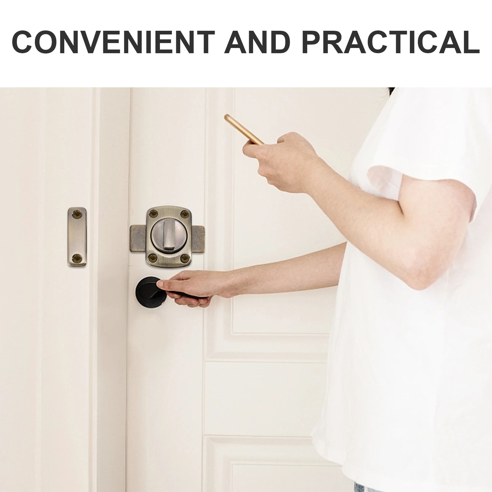 

Thickened Anti-theft Door Buckle Sliding Safety Lock Latches Gate Heavy Duty for Internal Heavy-duty Window