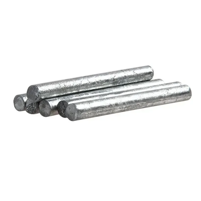 100 / 300mm Zinc Rod Diameter 2mm to 30mm High Purity Zn Ingot Round Bar Anode Electroplating DIY customize