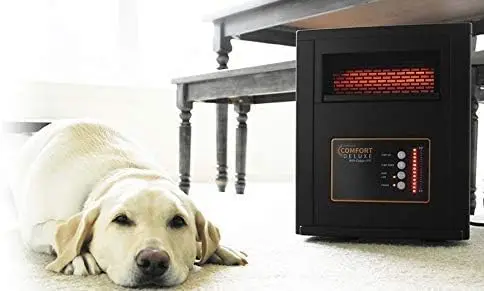 Comfort Deluxe, with Copper PTC, Infrared Space Heater with Remote,Good for Small too Large Room.