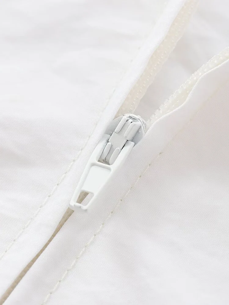 Veste courte à capuche en nylon avec fermeture éclair pour femme, style européen, nouvelle mode, tempérament polyvalent, style simple