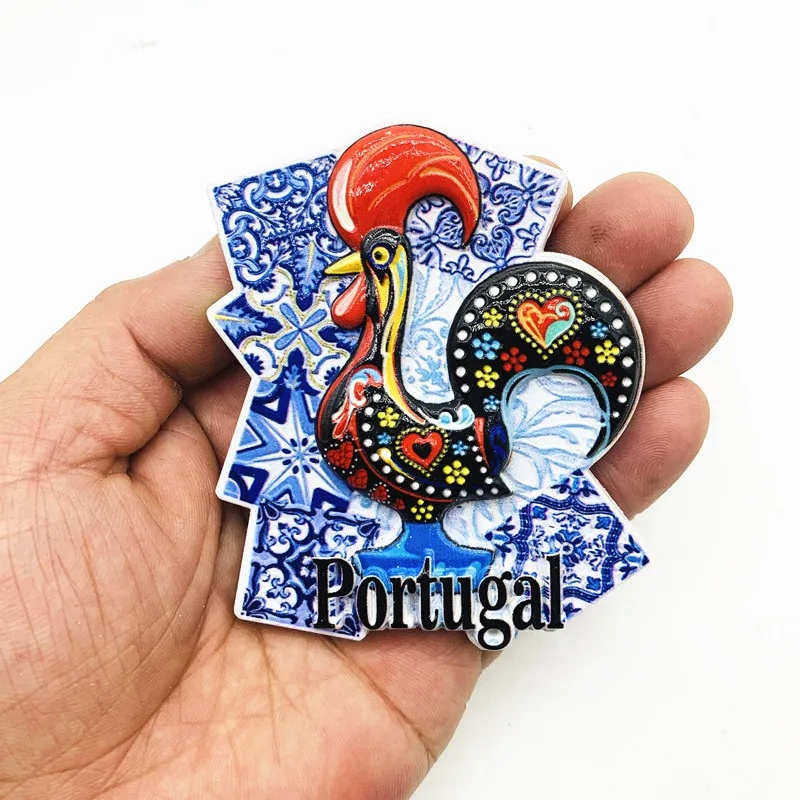 Europe Portugal 3D Fridge Magnets Tourism Souvenir Refrigerator Magnets Sticker Collection Handicraft Decoration Articles