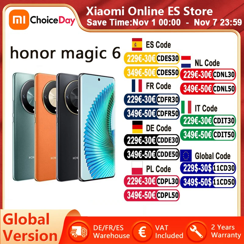 Global Version HONOR Magic 6 Lite 5G Smartphone 108MP Camera Snapdragon 6 Gen 1 5300mAh Battery 6.78‘’ AMOLED Screen