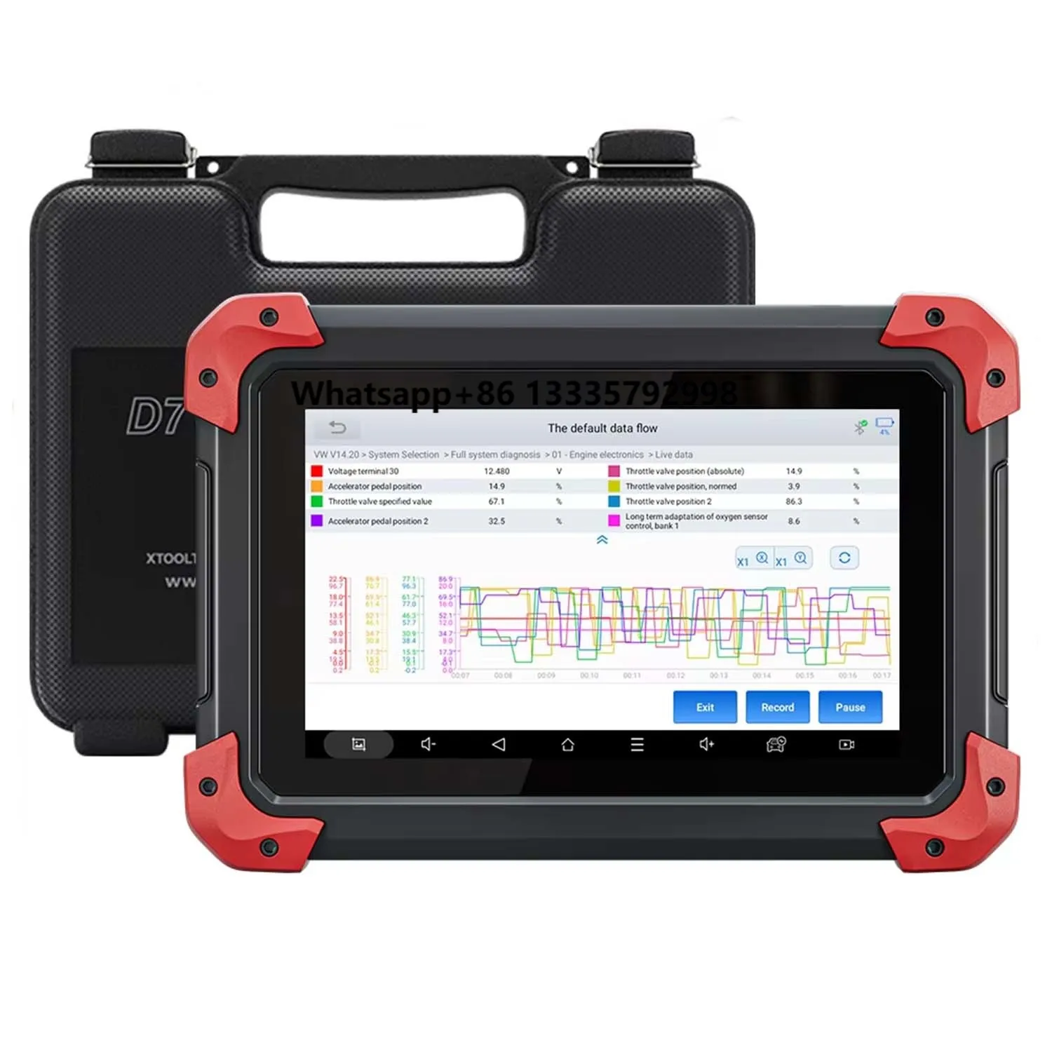 

XTOOL D7 OBD2 Car Diagnostic Tools Bi-directional Automotive Scanner 3-Year Free Update Built-in CAN FD Ecu Coding 36+ Services
