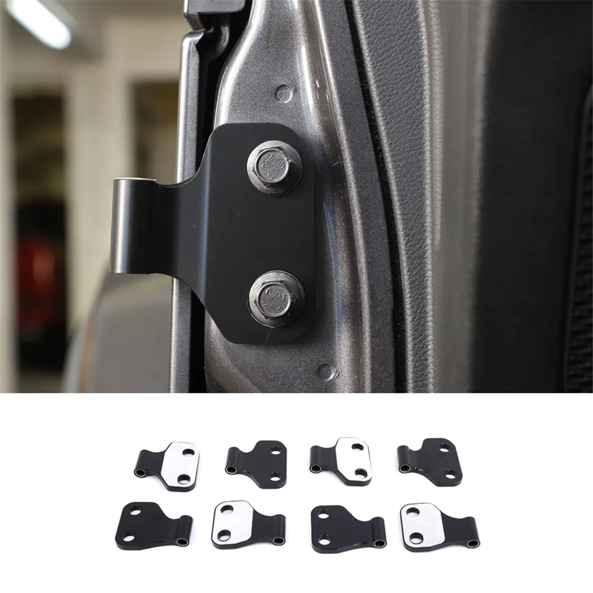 Body Door Hinge Set for Jeep Wrangler JL 4-Door Gladiator JT 2018-2024 Accessories