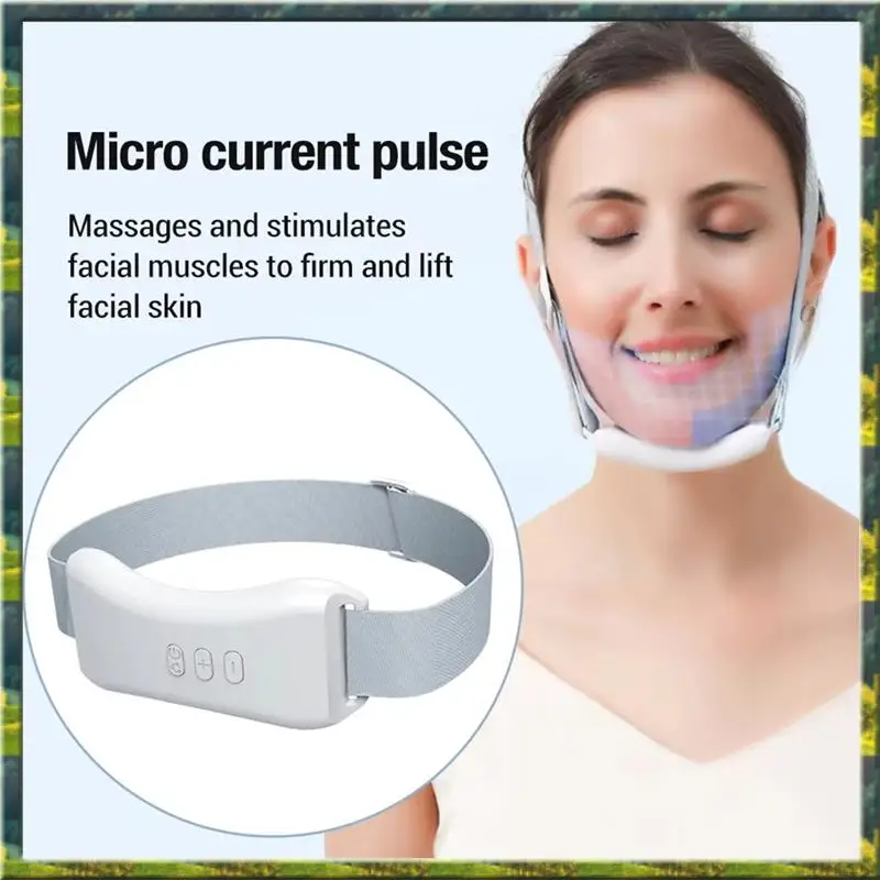 ~ Dispositivo dimagrante viso durevole Massaggiatore viso mento Cintura vibrante Impacco di calore per la cura personale