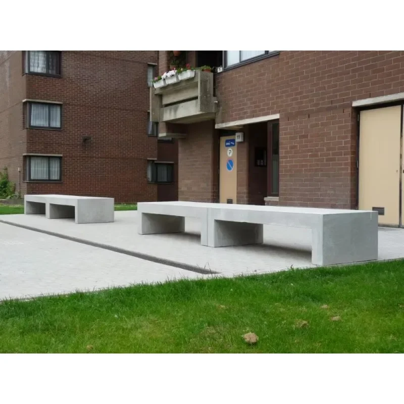 Classic Rectangular Outdoor Bench - Durable weather-resistant modern patio garden seating for long-lasting comfort