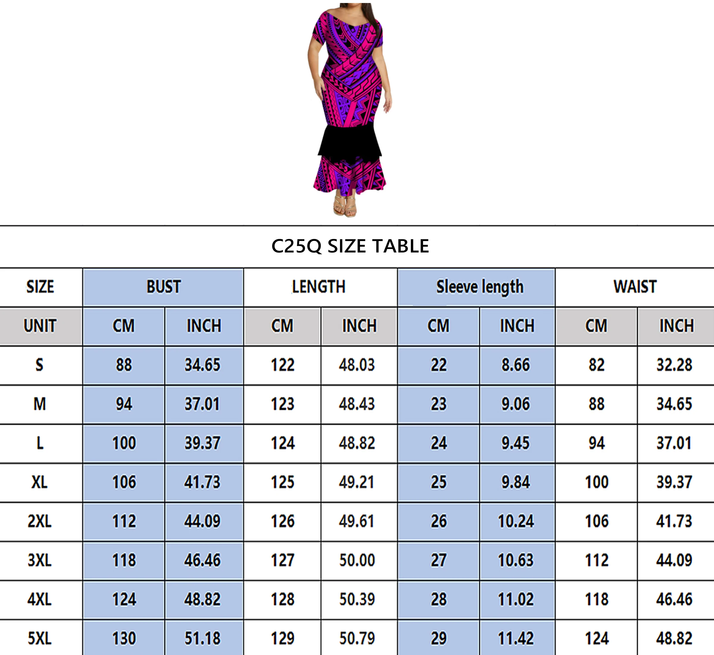 Summer Round-Neck Puletasi Dress Custom Dress Pattern Samoan Fiji Islands Artistic Print Polynesian Tribal Women'S Dress