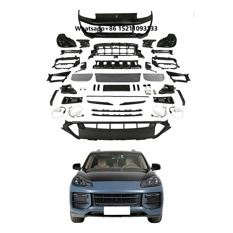 2008-2010 Car Modification Upgrade 2024 Front Bumper Assembly with Fog Light Cut-Outs for